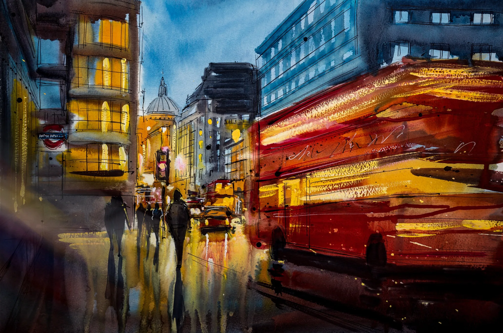 London Rush by Paul Kenton