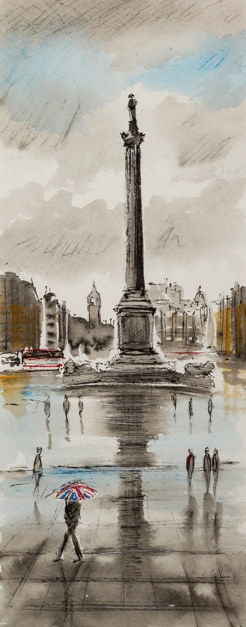 Trafalgar Downpour by Paul Kenton